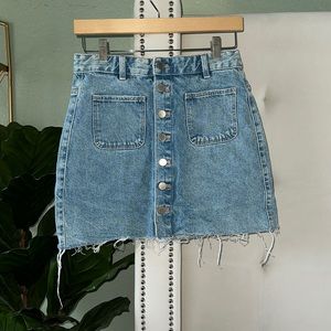 Denim mini skirt from Zara